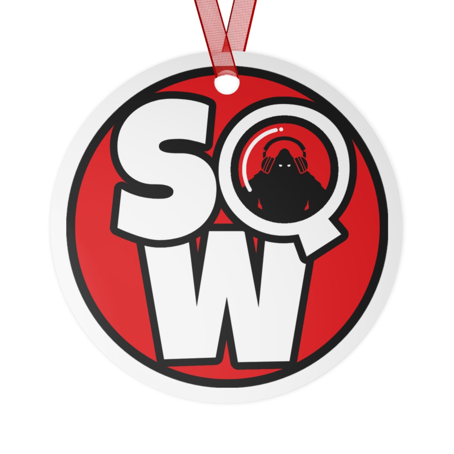 Squatch Watchers Logo Metal Christmas Ornaments